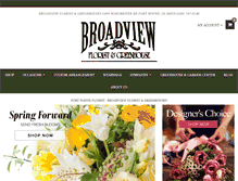 Tablet Screenshot of broadviewflorist.net